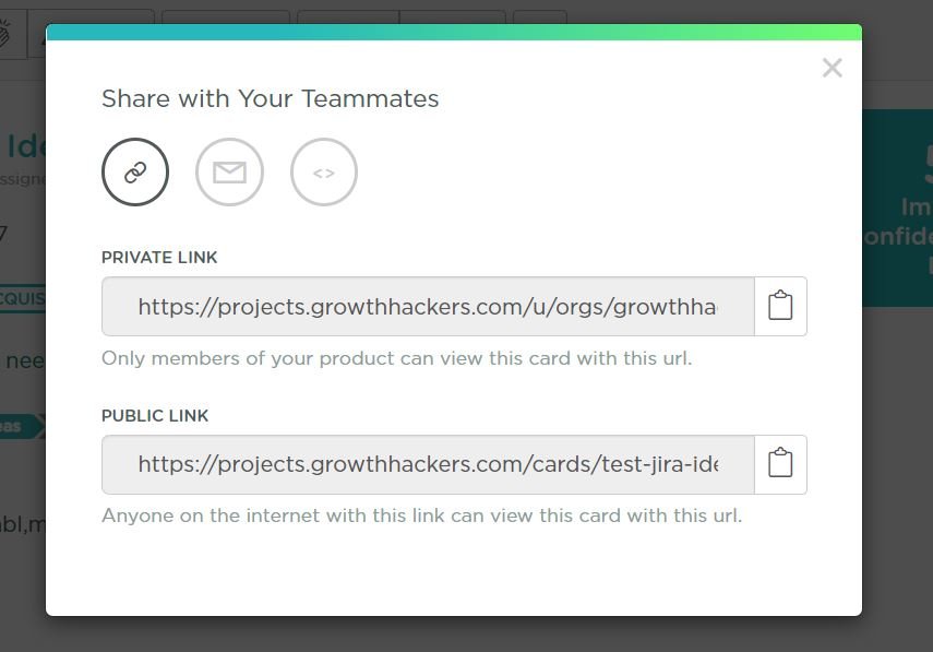 GrowthHackers Experiments share with your teammates